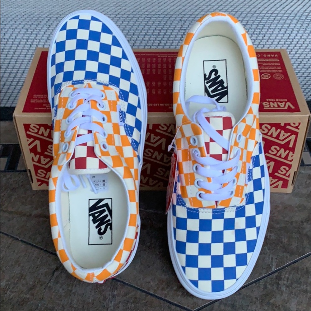 VANS ERA CHECKERBOARD MULTI/TRUE WHITE MEN’s - Picture 7 of 16